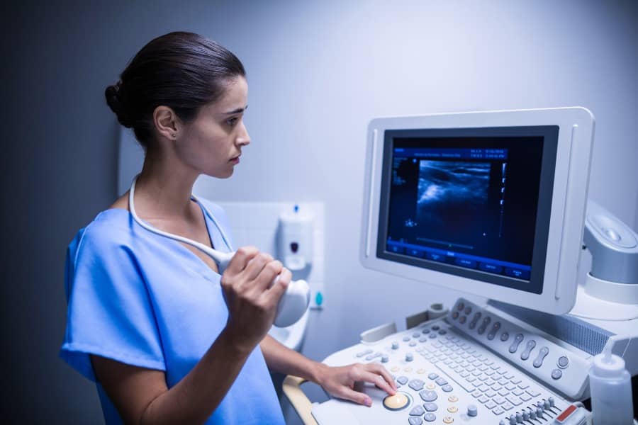 Image: Assorted ultrasound machines for medical use.